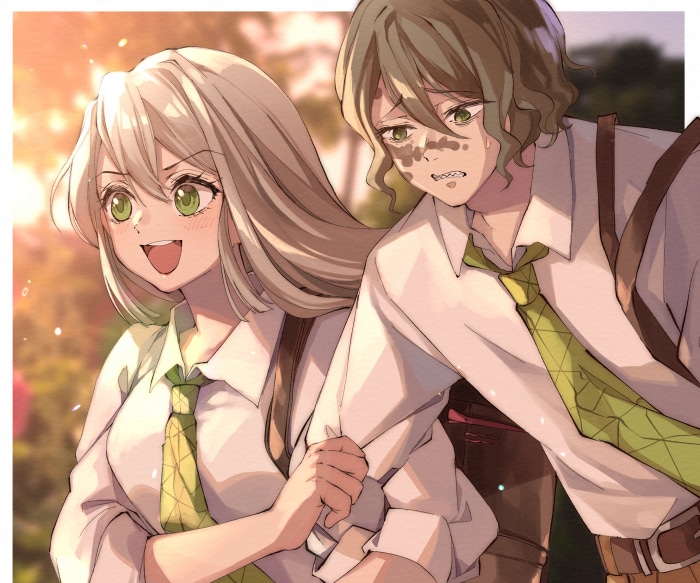 Gyutaro and Daki from Demon Slayer
