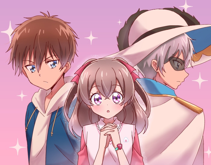 Shinada Takumi and Nagomi Yui from Delicious Party Precure
