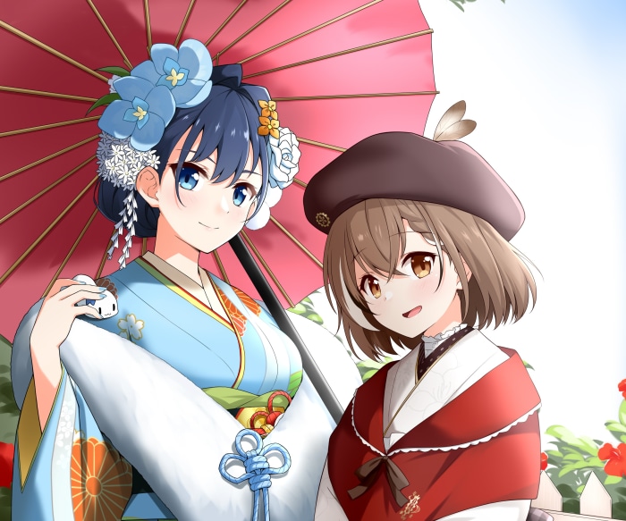Nanashi Mumei and Ouro Kronii from Hololive