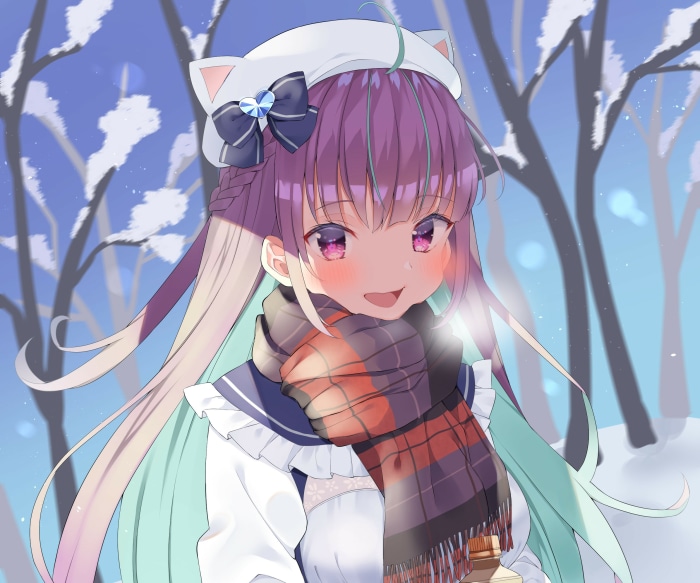 Minato Aqua from Hololive in Winter