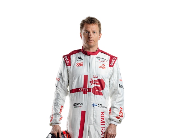 Kimi Räikkönen in Alfa Romeo Racing suit