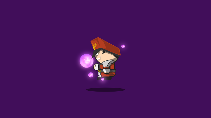 M. Bison from Street Fighter with purple orbs