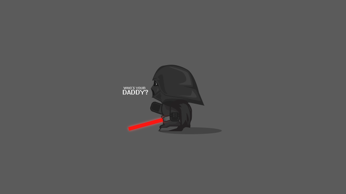 Darth Vader from Star Wars with a lightsaber