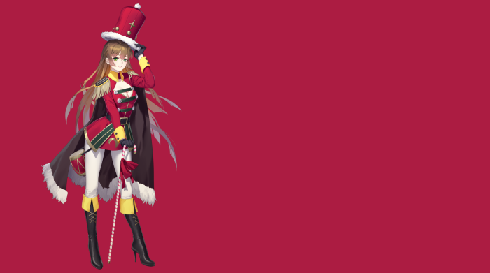 Christmas Girl in Nutcracker Outfit