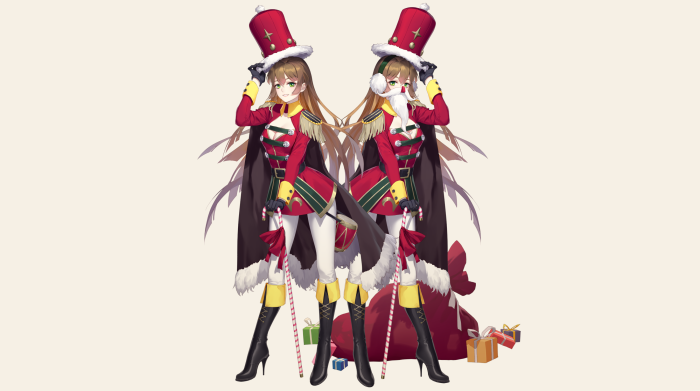 Christmas Nutcracker Girls with Gifts