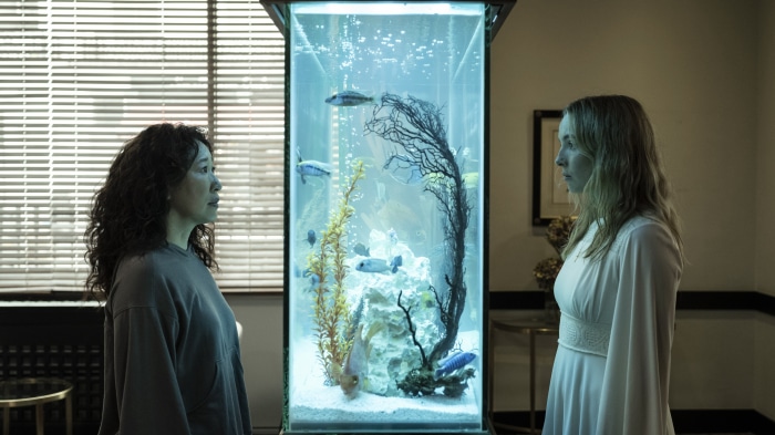 Jodie Comer and Sandra Oh from Killing Eve