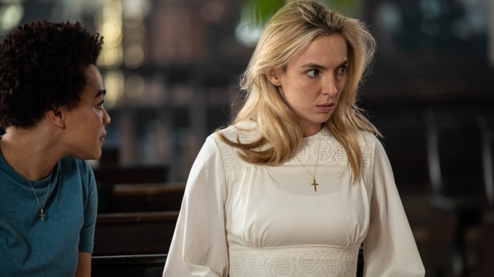 Villanelle and companion in Killing Eve