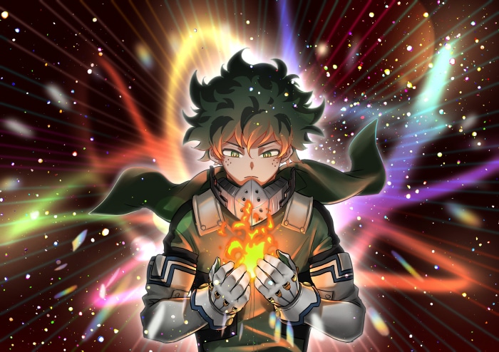 Izuku Midoriya from My Hero Academia with Effects