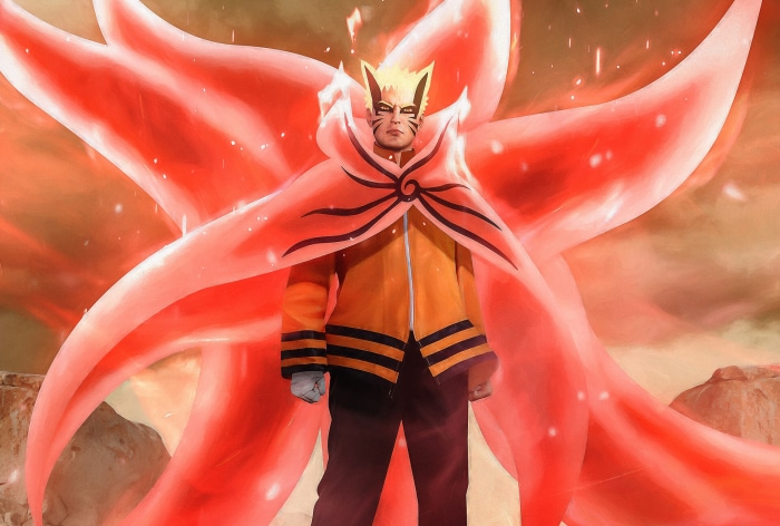 Naruto Uzumaki in Baryon Mode with Kurama's Chakra Cloak