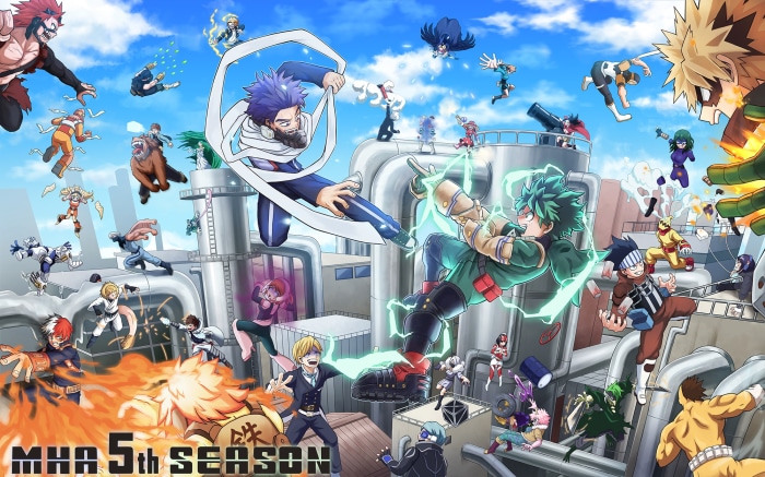 My Hero Academia 5th Season Characters Action Scene