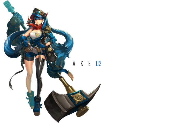 Fantasy Woman Warrior with Hammer