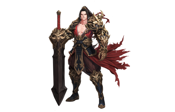 Dark Warrior with a large sword
