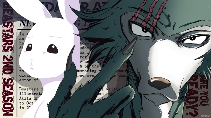 Legosi and Haru from Beastars Season 2