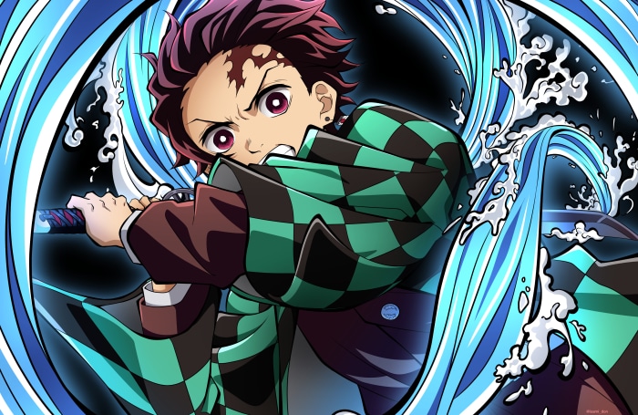 Tanjiro Kamado from Demon Slayer 4K Artwork