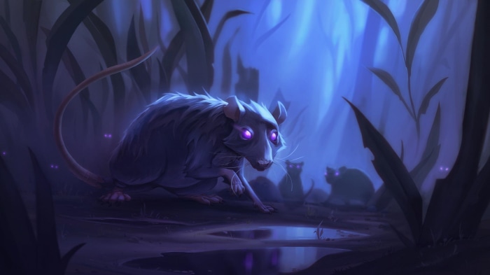 Rats in a dark forest