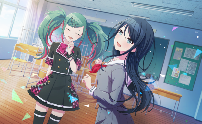 Shizuku and Ena from Project Sekai: Colorful Stage! Feat. Hatsune Miku