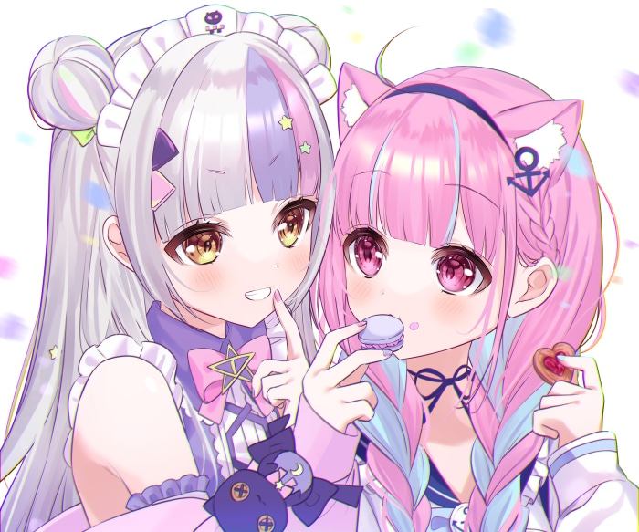 Minato Aqua and Murasaki Shion from Hololive