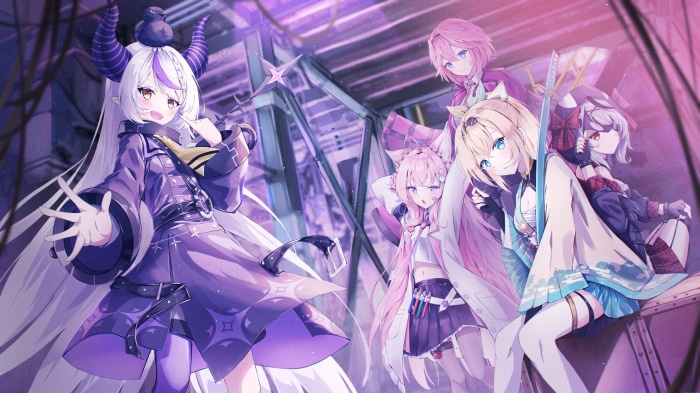 La+ Darknesss and Hololive members in 4K