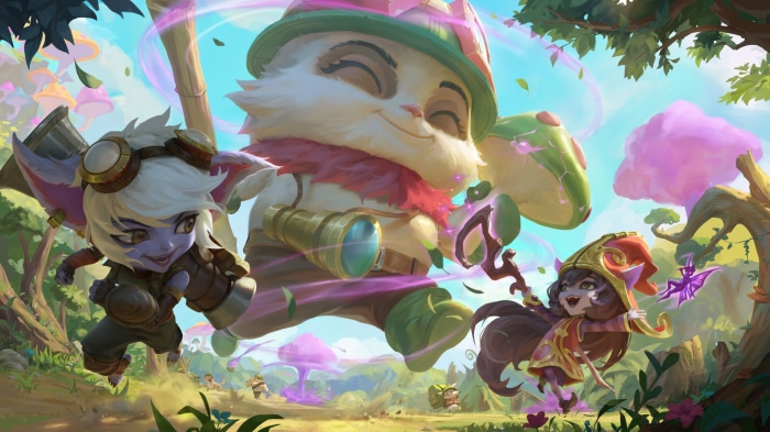 Lulu, Teemo, and Tristana from League of Legends