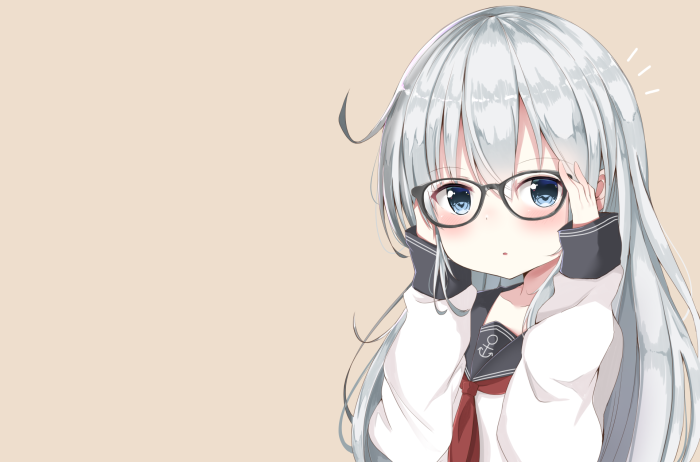 Girl with glasses from Kantai Collection