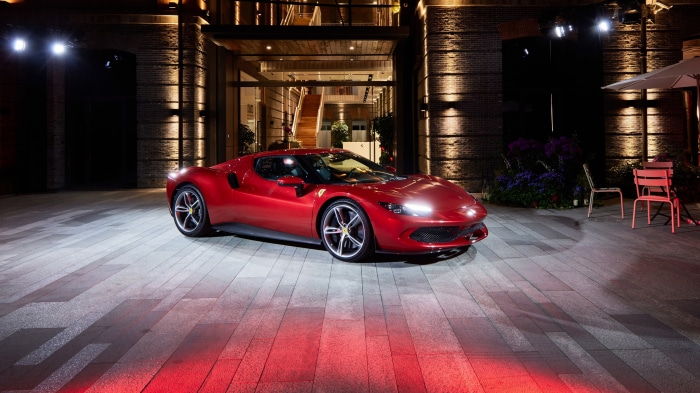 Red Ferrari 296 GTB 4K Supercar