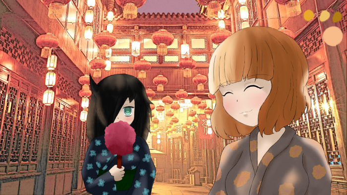 Tomoko Kuroki and Yū Naruse in Kimonos