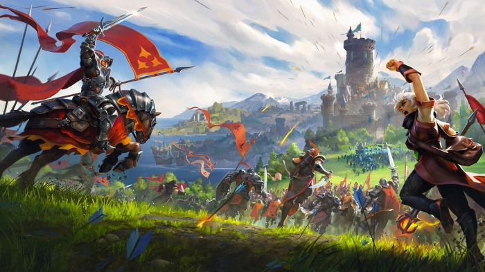 Albion Online medieval battle scene