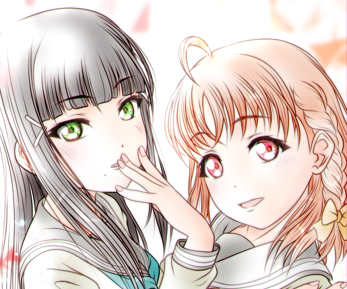 Chika Takami and Dia Kurosawa from Love Live! Sunshine!!