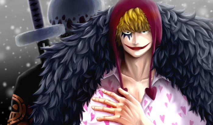 Trafalgar Law and Donquixote Rosinante from One Piece 4K Art