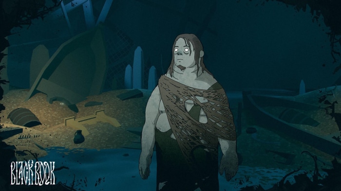A creature from Black Book in a sunken environment