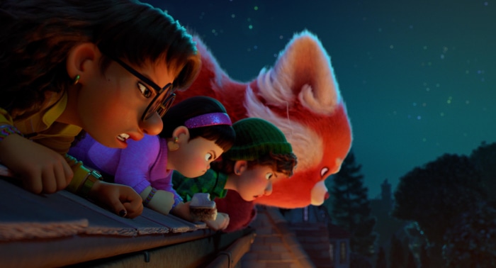 Mei Lee and friends from Turning Red