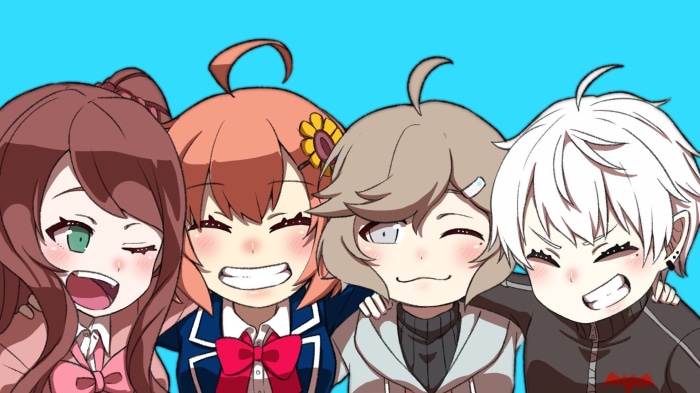 Akabane Youko, Kuzuha, Honma Himawari, and Kanae from Nijisanji