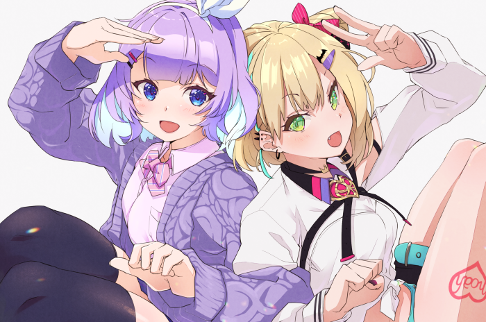 Kurumi Noah and Nun Bora from Nijisanji