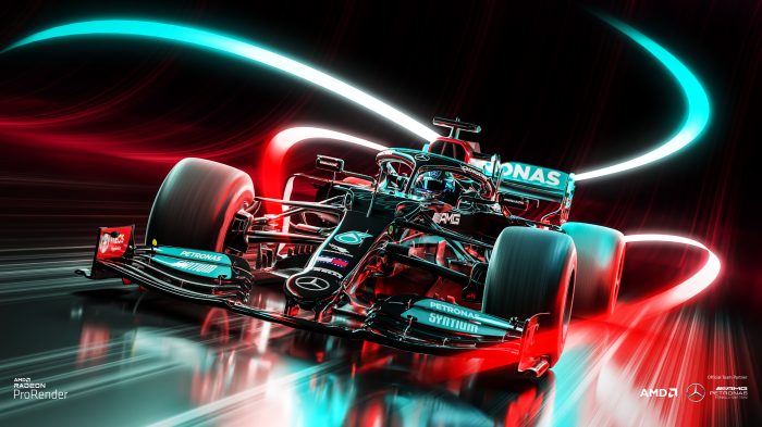 Mercedes-AMG Petronas Formula One Team Car 4K