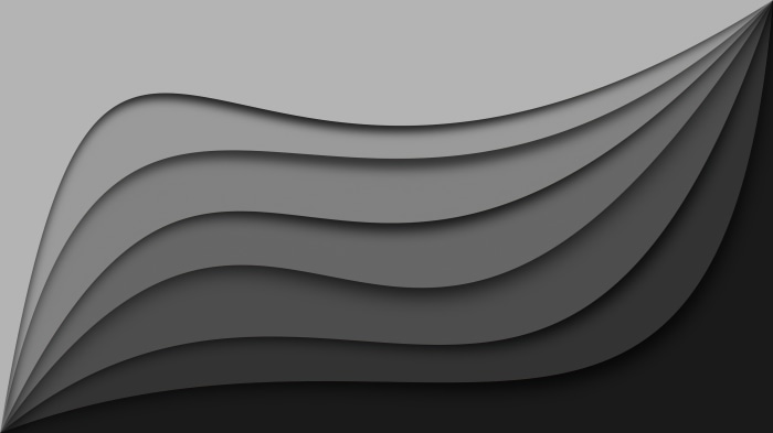 Abstract layered grey waves