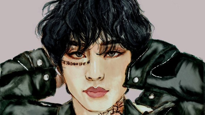 Kim Taehyung fanart of V from K-Pop