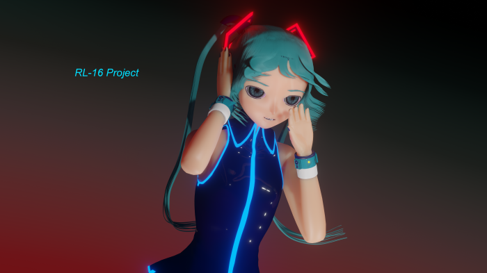 Hatsune Miku Blender Week, Blender, Blue Eyes, Hatsune Miku, Blender 3D ...