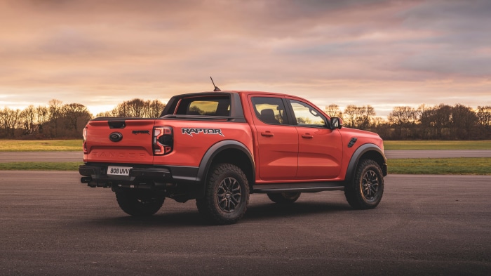 Orange Ford Ranger Raptor 4K