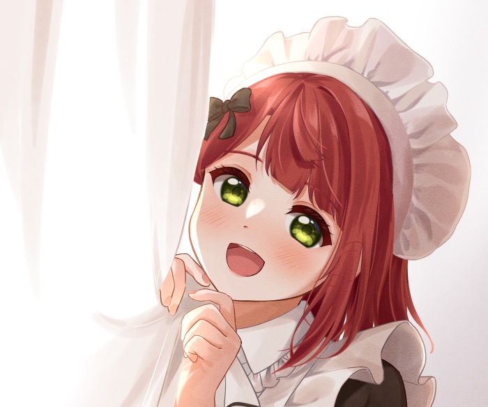 Ayumu Uehara from Love Live! Nijigasaki High School Idol Club as a Maid