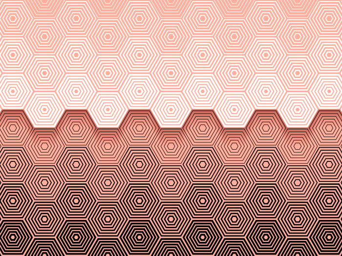 Artistic Hexagon Pattern 4K
