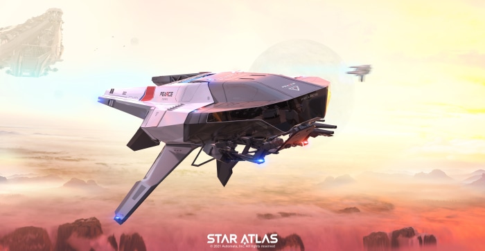 Star Atlas: Pearce F4 Fighter by Jort van Welbergen