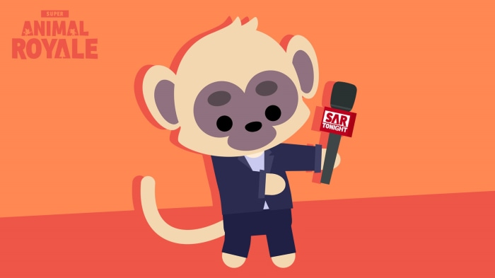 Super Animal Royale announcer monkey