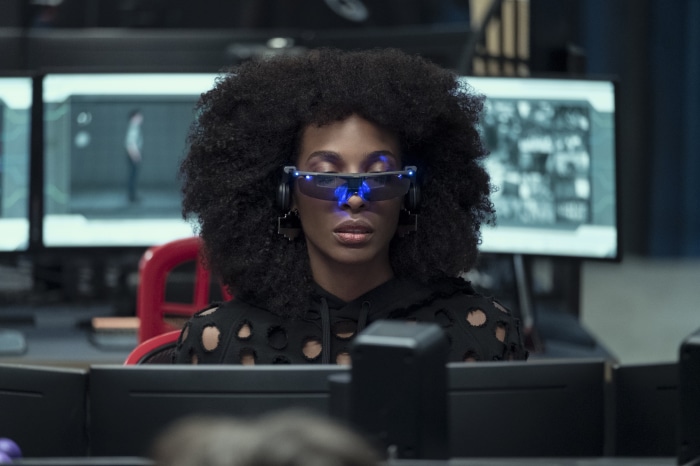 Zainab Johnson wearing futuristic glasses