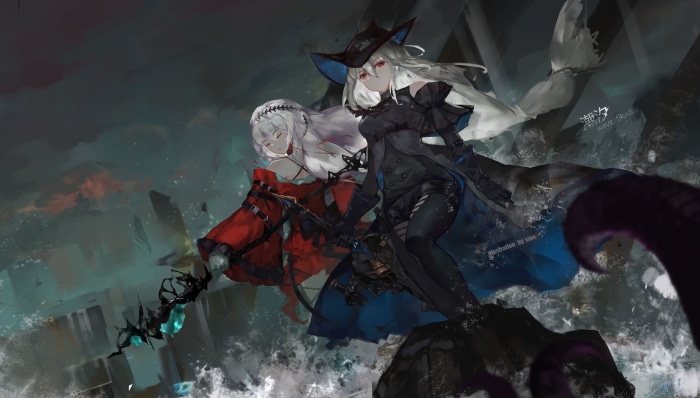 Gladiia and Skadi from Arknights 4K