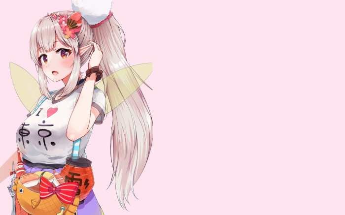 Virtual Youtuber Elf no Elu with Fairy Wings