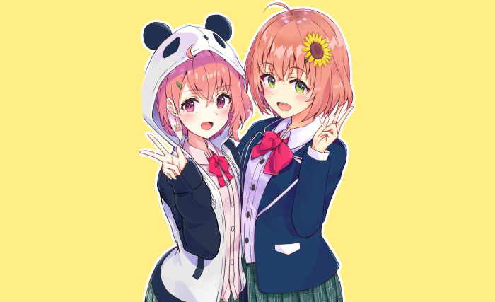 Himawari Honma and Sasaki Saku from Virtual Youtuber