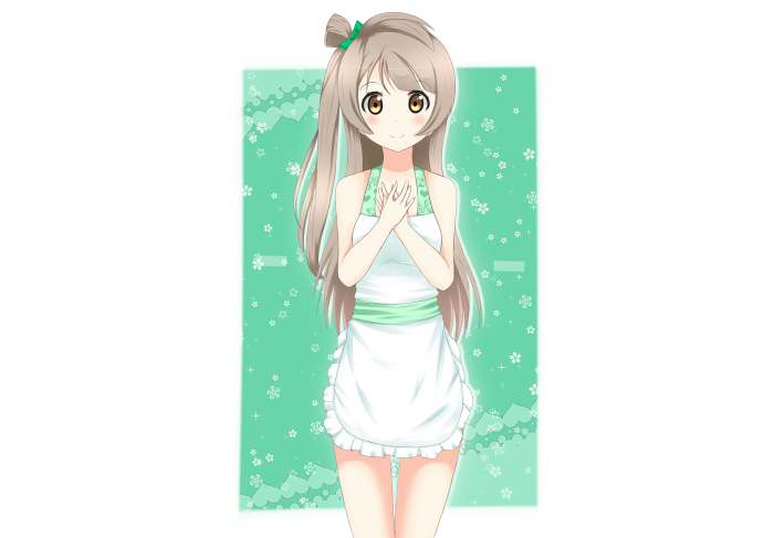 Kotori Minami from Love Live! wearing an apron