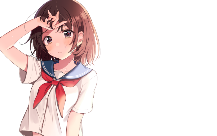 Girl in School Uniform