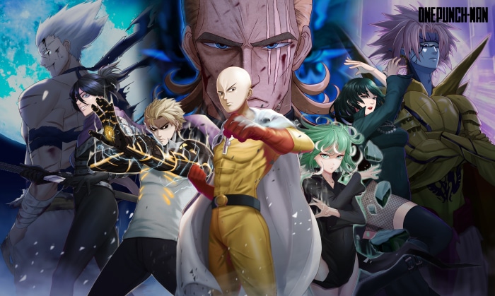 One-Punch Man Characters in 4K Art