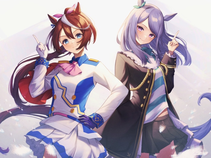 Tokai Teio and Mejiro McQueen from Uma Musume: Pretty Derby 4K